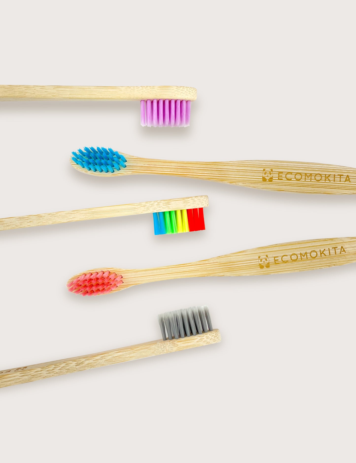 Cepillo de dientes de bambú para niños