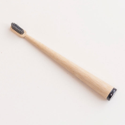 Cepillo de dientes ovalados gruesos de bambú